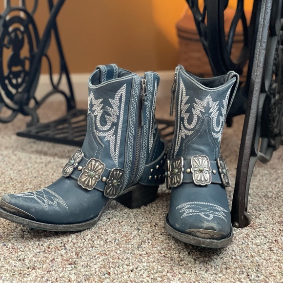 Lane navy booties 8 - Picture 3 of 5